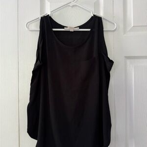 LOFT Black Sleeveless Tank Top